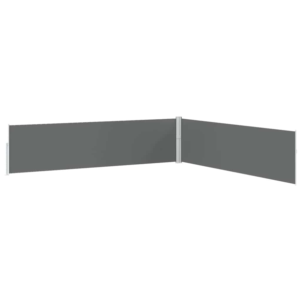 sammenrullelig sidemarkise til terrassen 170x1200 cm antracit