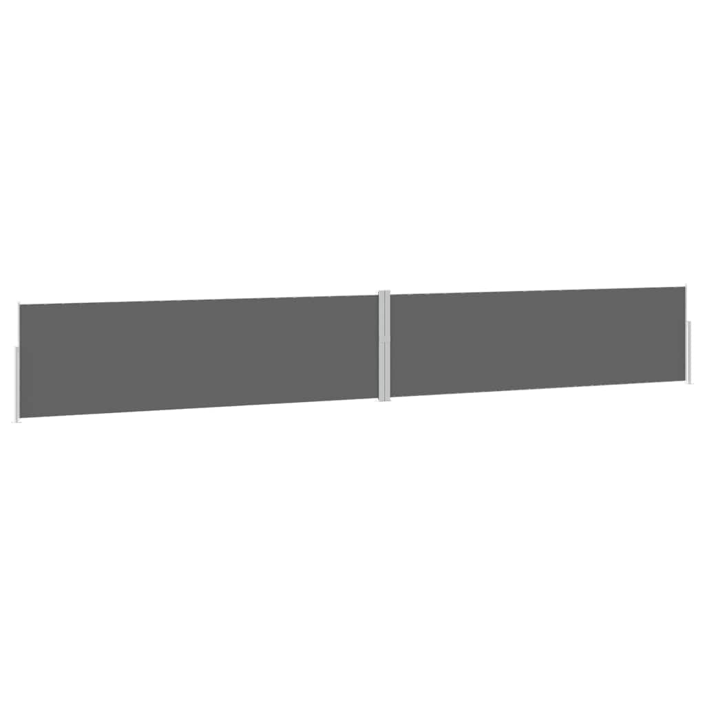sammenrullelig sidemarkise til terrassen 170x1200 cm antracit