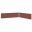 sammenrullelig sidemarkise til terrassen 170x1200 cm brun