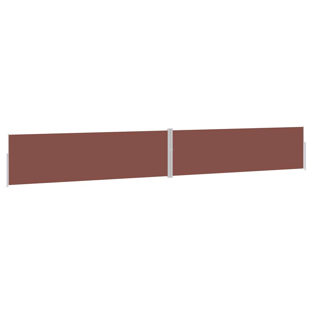 sammenrullelig sidemarkise til terrassen 170x1200 cm brun