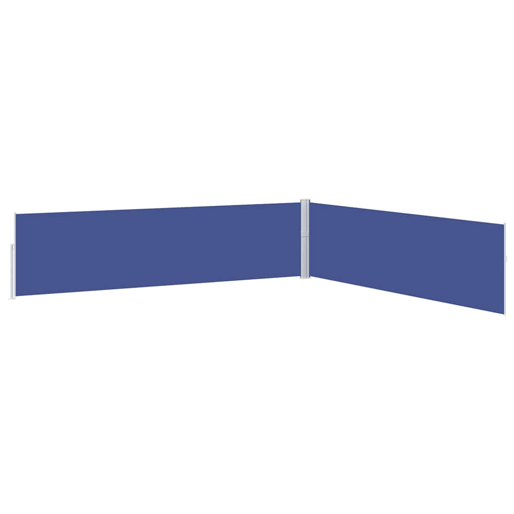 sammenrullelig sidemarkise til terrassen 170x1200 cm blå