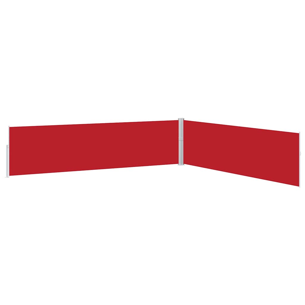 sammenrullelig sidemarkise til terrassen 170x1200 cm rød