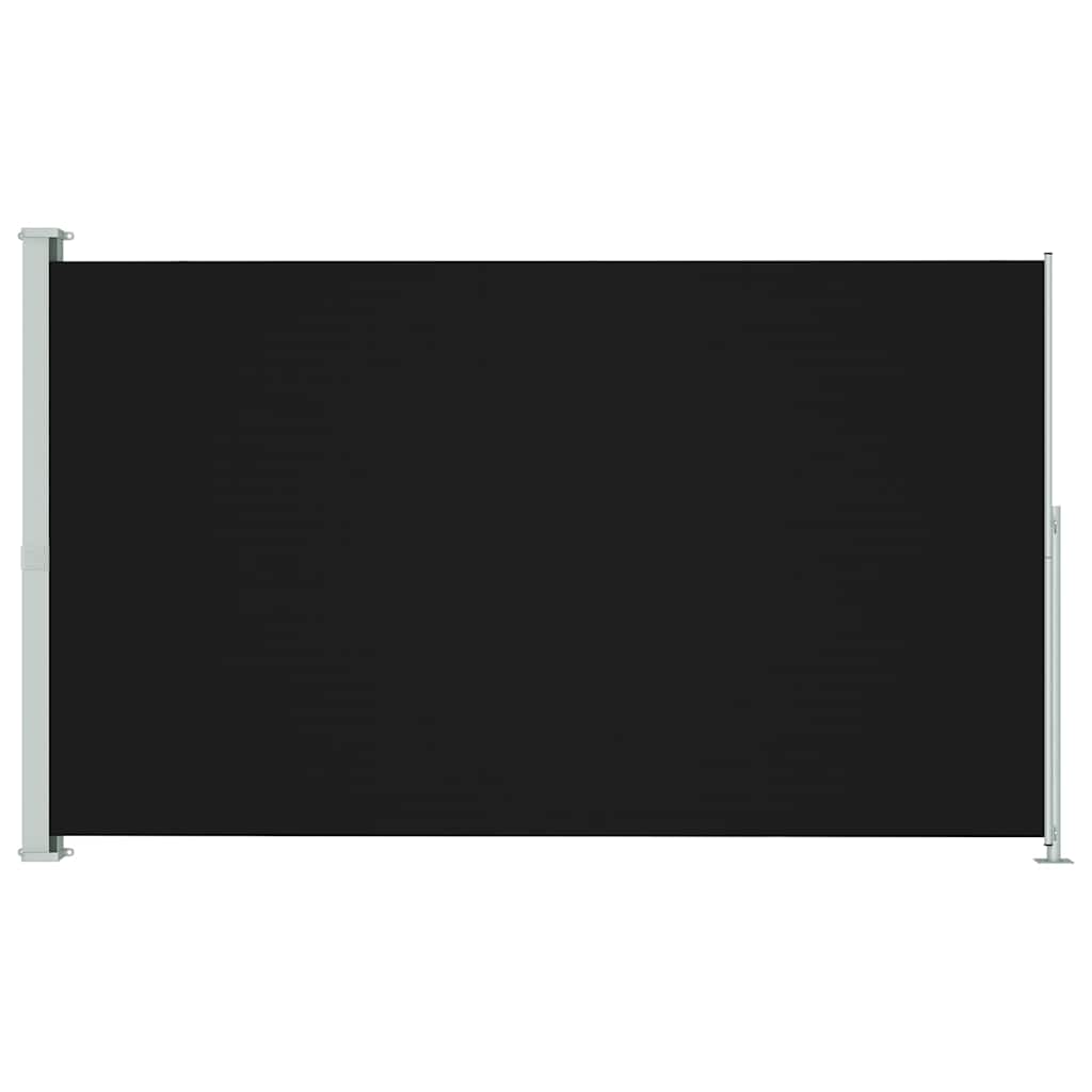 sammenrullelig sidemarkise til terrassen 180x314 cm sort