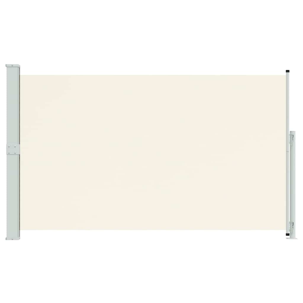 sammenrullelig sidemarkise til terrassen 180x314 cm cremefarvet