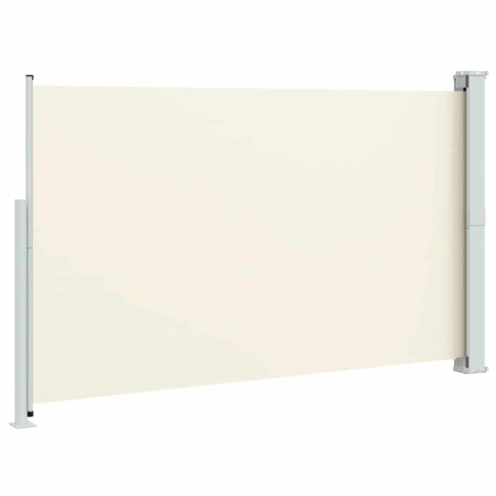 sammenrullelig sidemarkise til terrassen 180x314 cm cremefarvet