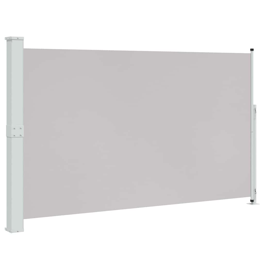 sammenrullelig sidemarkise til terrassen 180x314 cm grå