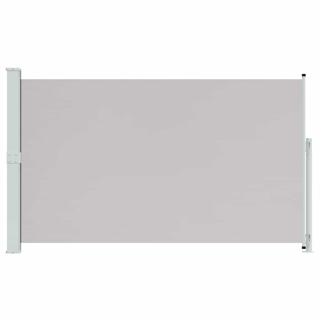 sammenrullelig sidemarkise til terrassen 180x314 cm grå