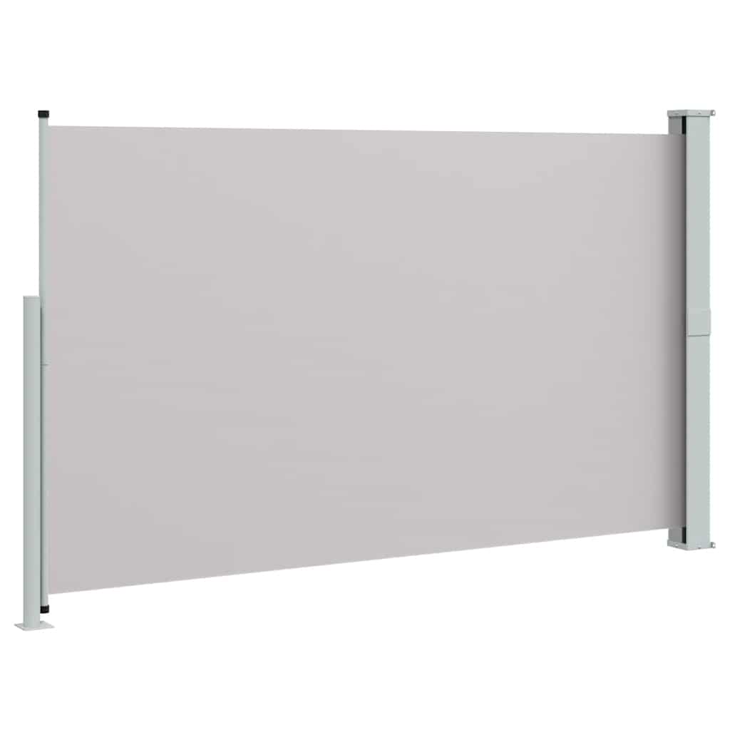 sammenrullelig sidemarkise til terrassen 180x314 cm grå