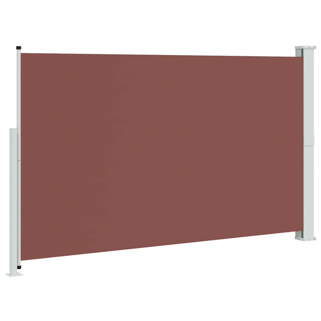sammenrullelig sidemarkise til terrassen 180x314 cm brun