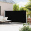 sammenrullelig sidemarkise til terrassen 180x514 cm sort