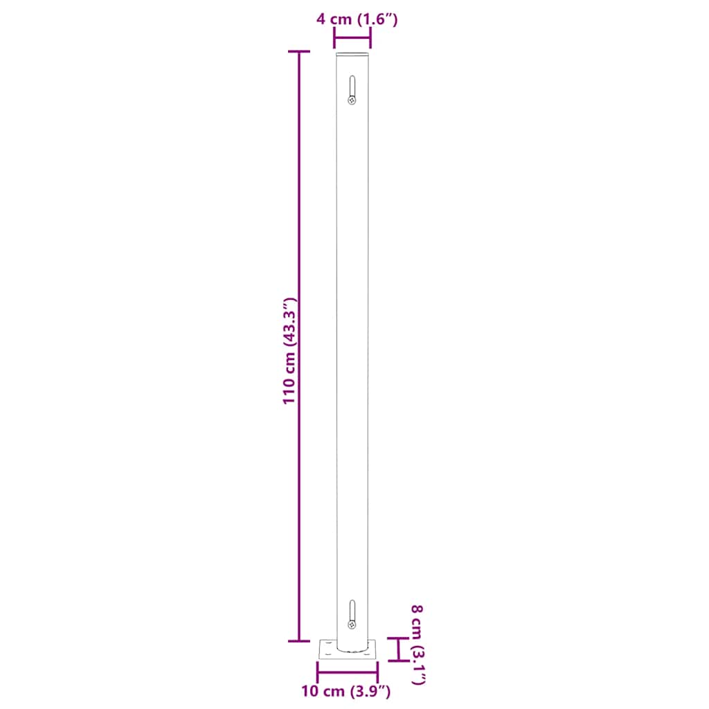 sammenrullelig sidemarkise til terrassen 180x514 cm sort