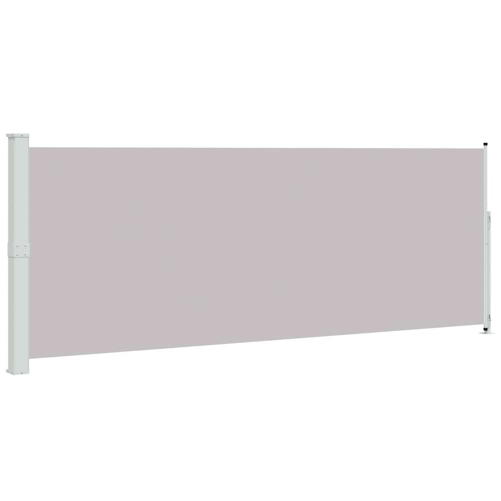 sammenrullelig sidemarkise til terrassen 180x514 cm grå