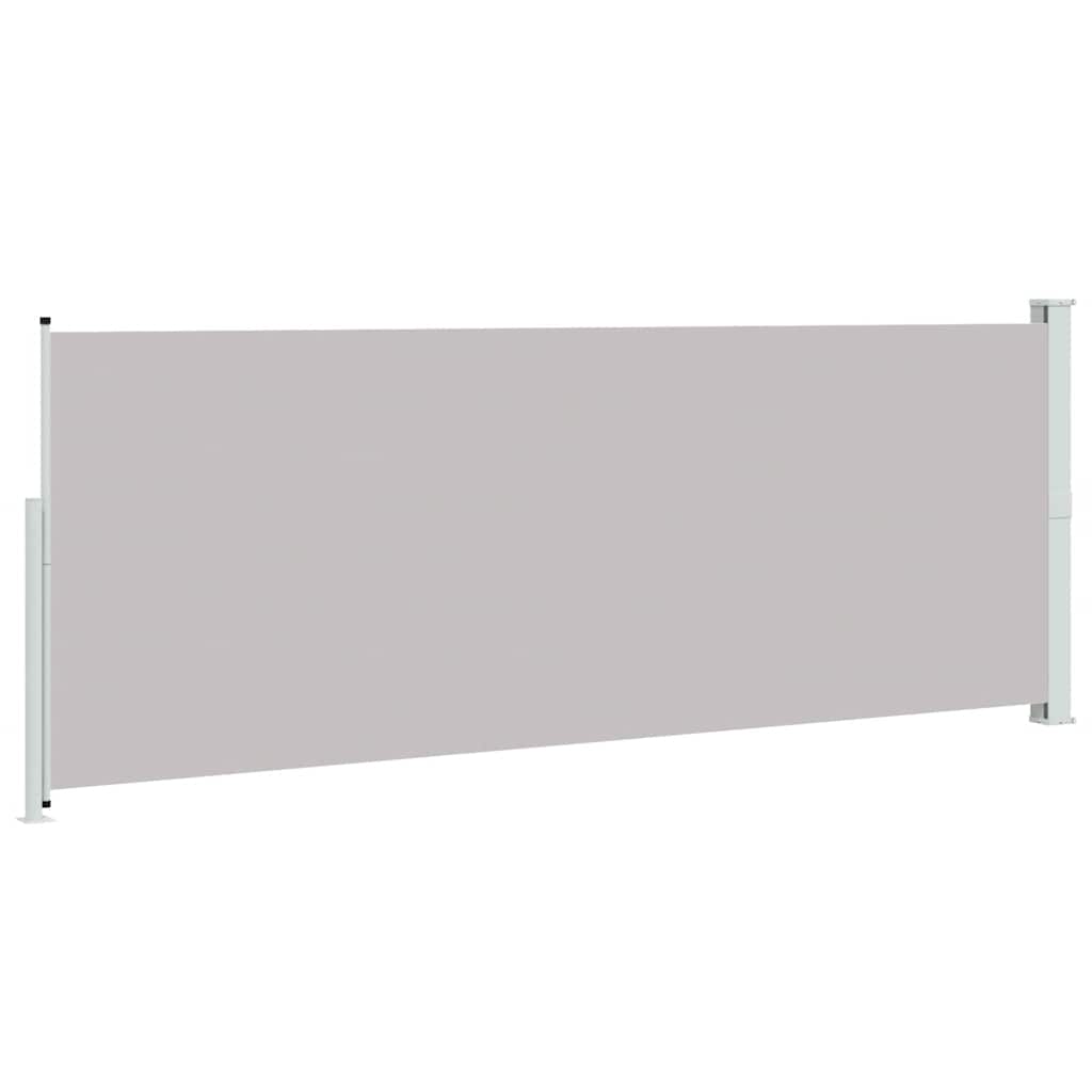sammenrullelig sidemarkise til terrassen 180x514 cm grå
