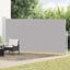 sammenrullelig sidemarkise til terrassen 180x514 cm grå