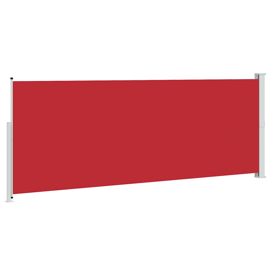 sammenrullelig sidemarkise til terrassen 180x500 cm rød