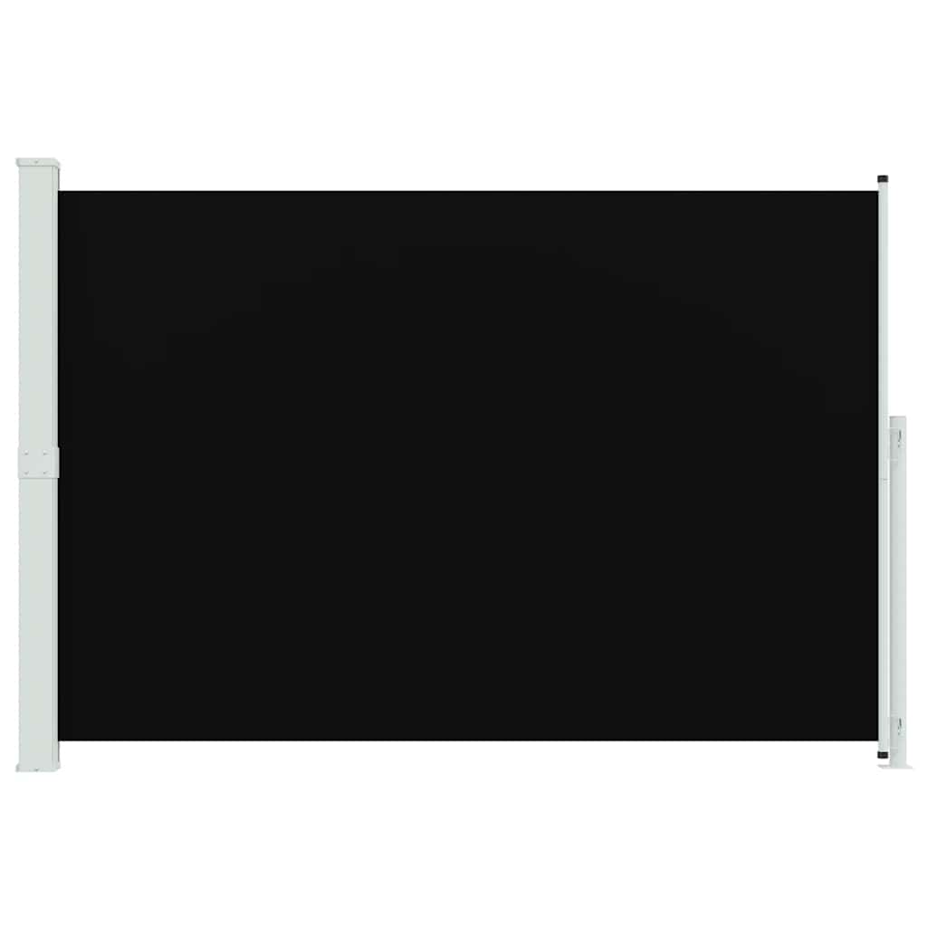 sammenrullelig sidemarkise til terrassen 200x314 cm sort