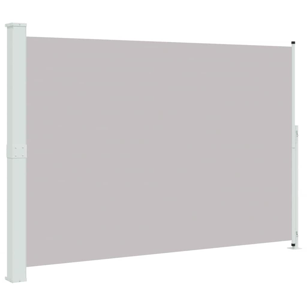 sammenrullelig sidemarkise til terrassen 200x314 cm grå