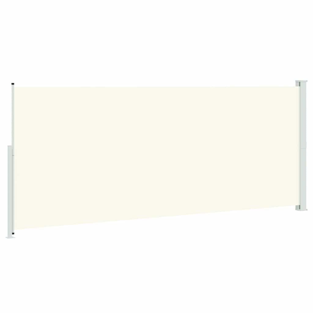 sammenrullelig sidemarkise til terrassen 200x514 cm cremefarvet