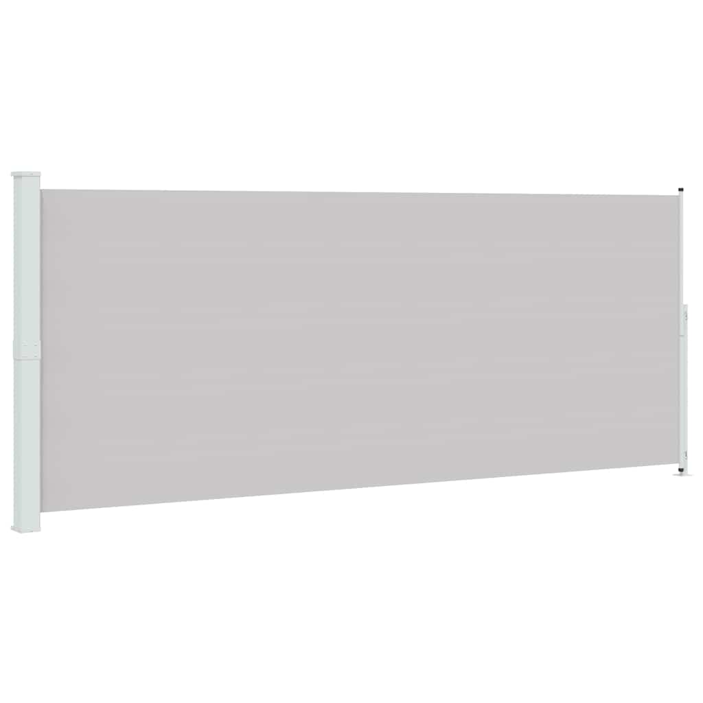 sammenrullelig sidemarkise til terrassen 200x514 cm grå