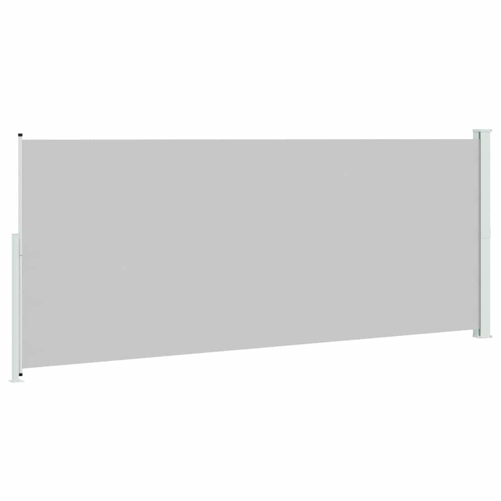 sammenrullelig sidemarkise til terrassen 200x514 cm grå