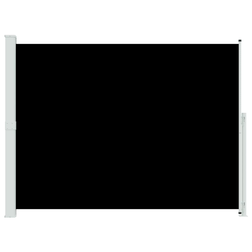 sammenrullelig sidemarkise til terrassen 220x314 cm sort