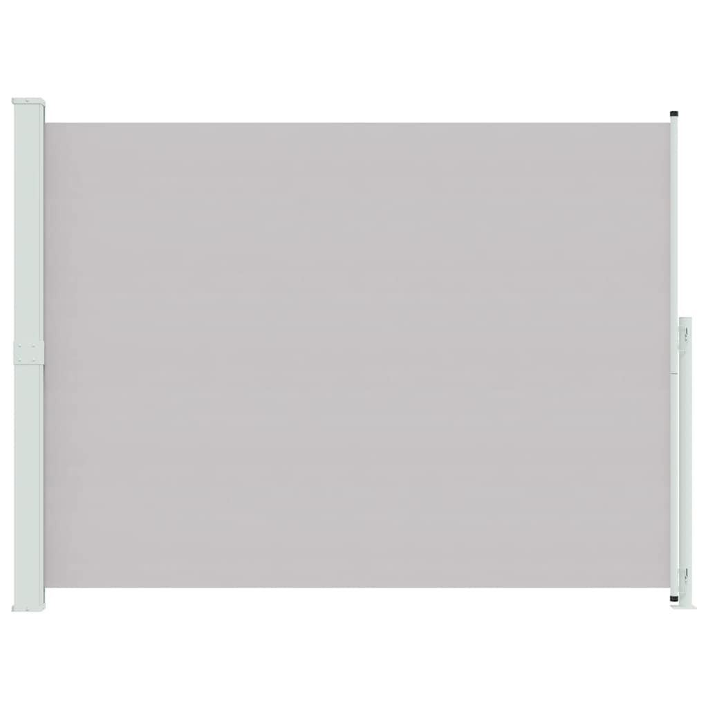 sammenrullelig sidemarkise til terrassen 220x314 cm grå