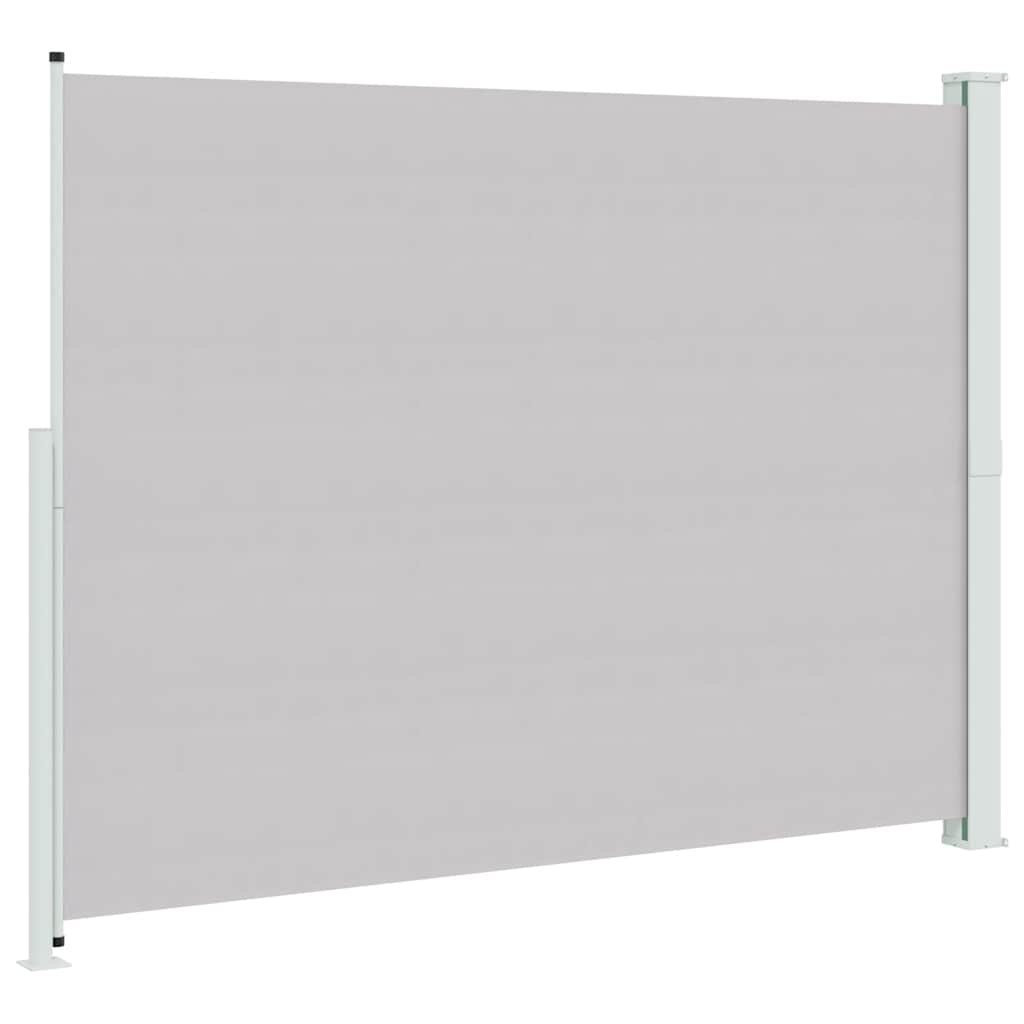 sammenrullelig sidemarkise til terrassen 220x314 cm grå