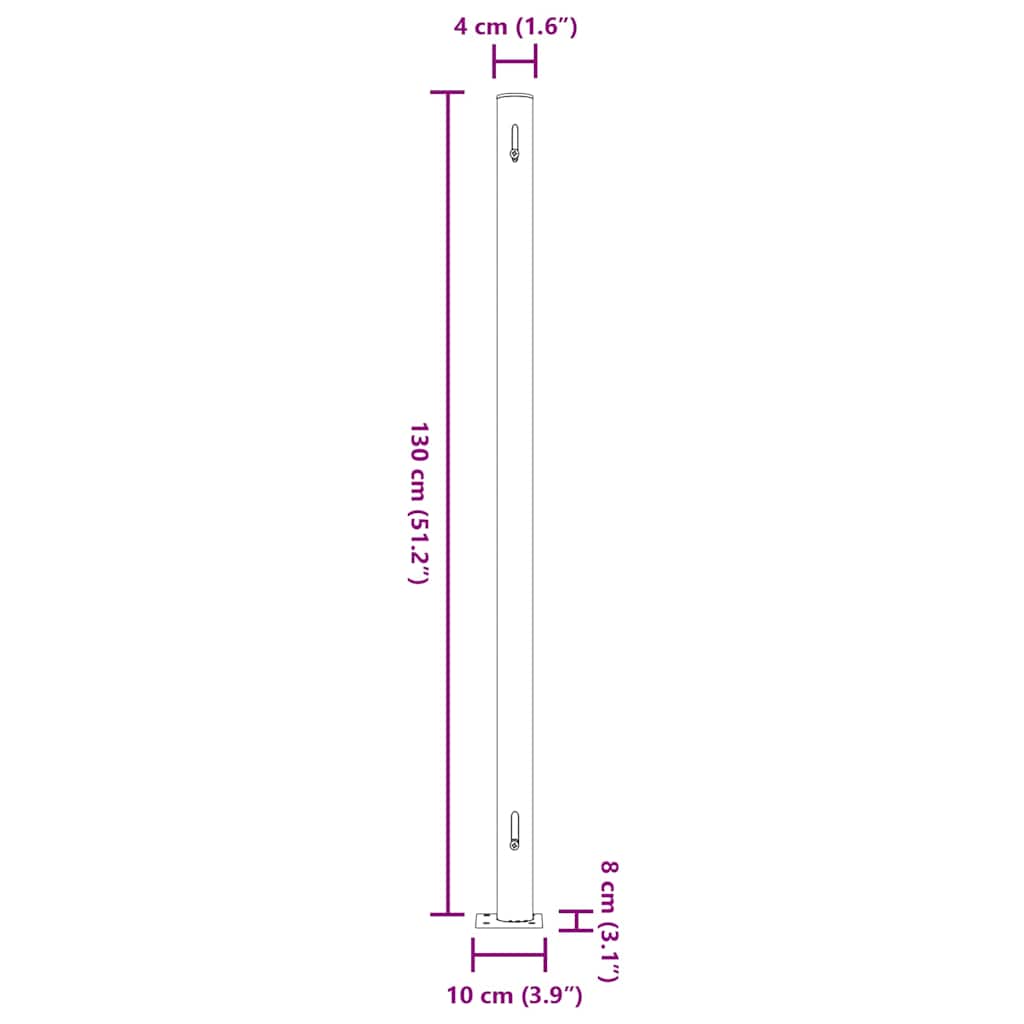 sammenrullelig sidemarkise til terrassen 220x514 cm sort