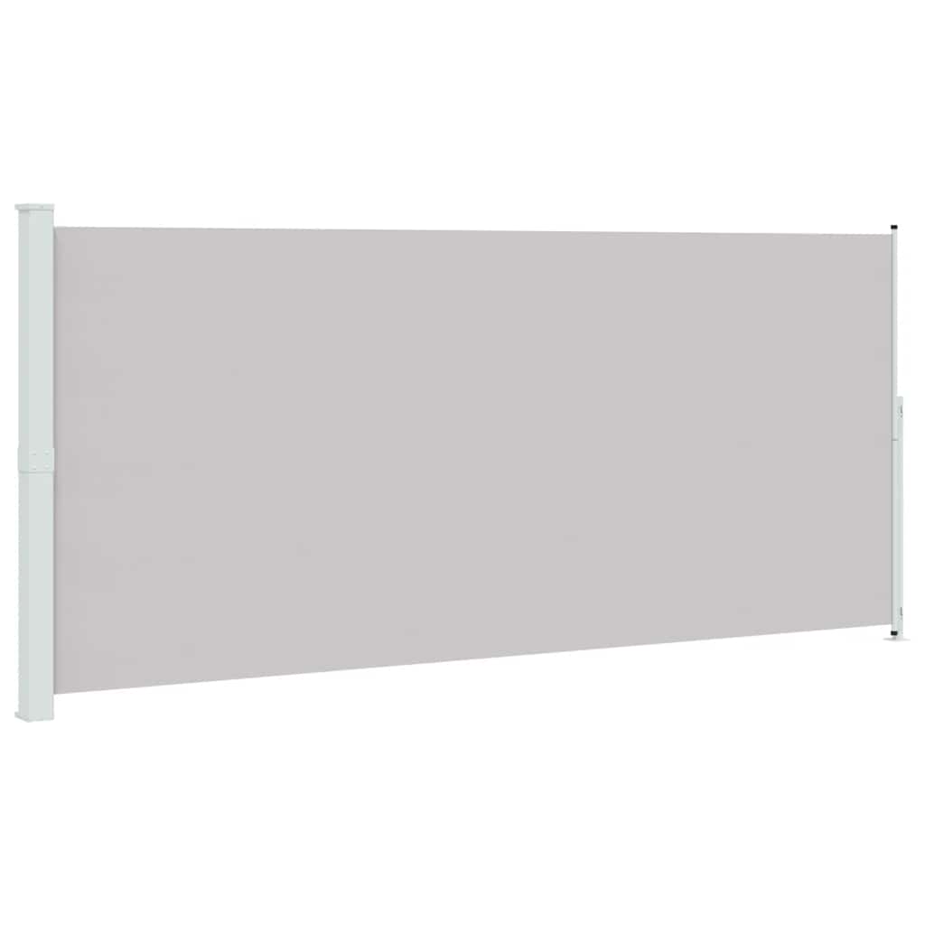 sammenrullelig sidemarkise til terrassen 220x514 cm grå