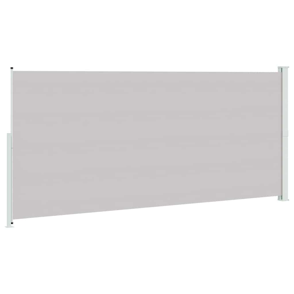 sammenrullelig sidemarkise til terrassen 220x514 cm grå