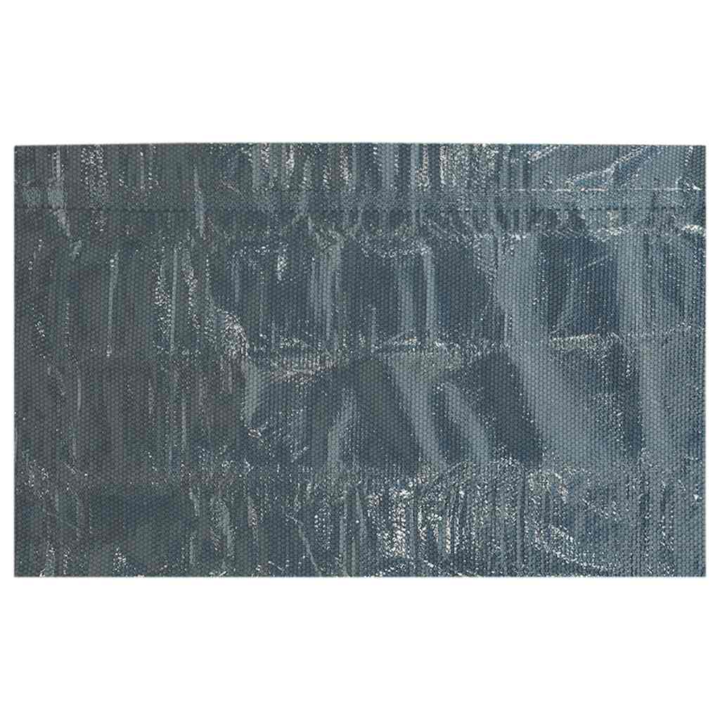 flydende solopvarmet poolovertræk 450x220 cm PE sort og blå