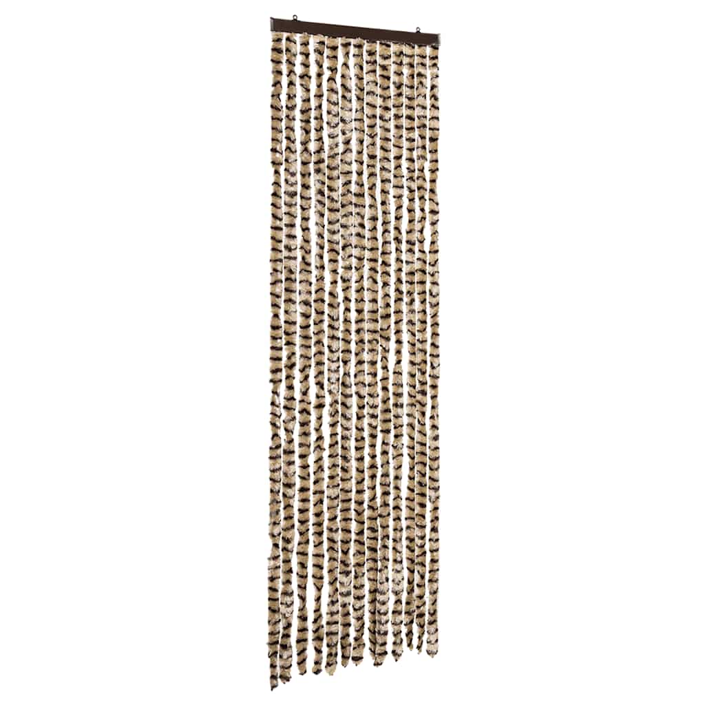 insektgardin 56x185 cm chenille beige og brun
