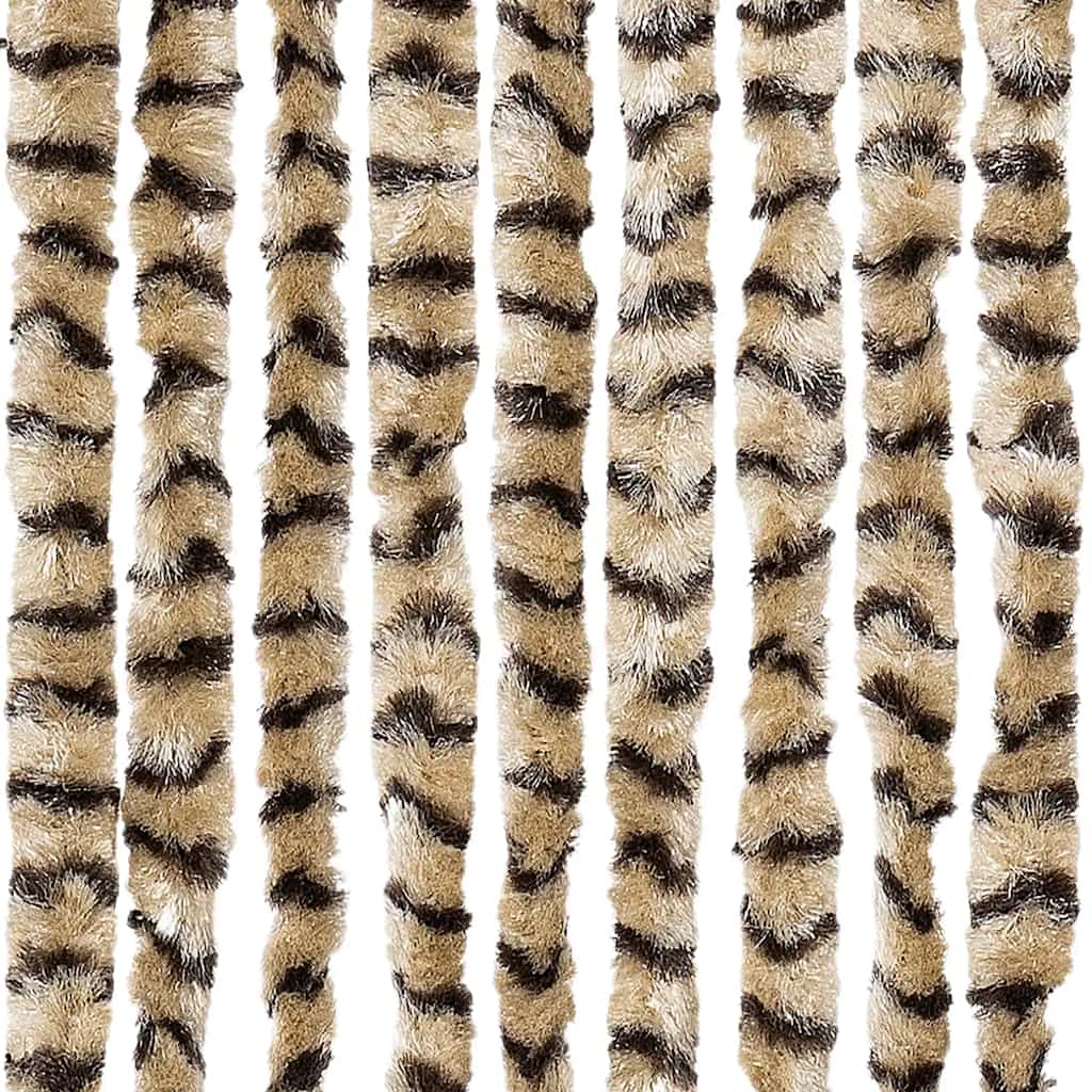 insektgardin 56x185 cm chenille beige og brun