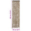 insektgardin 56x185 cm chenille beige og brun