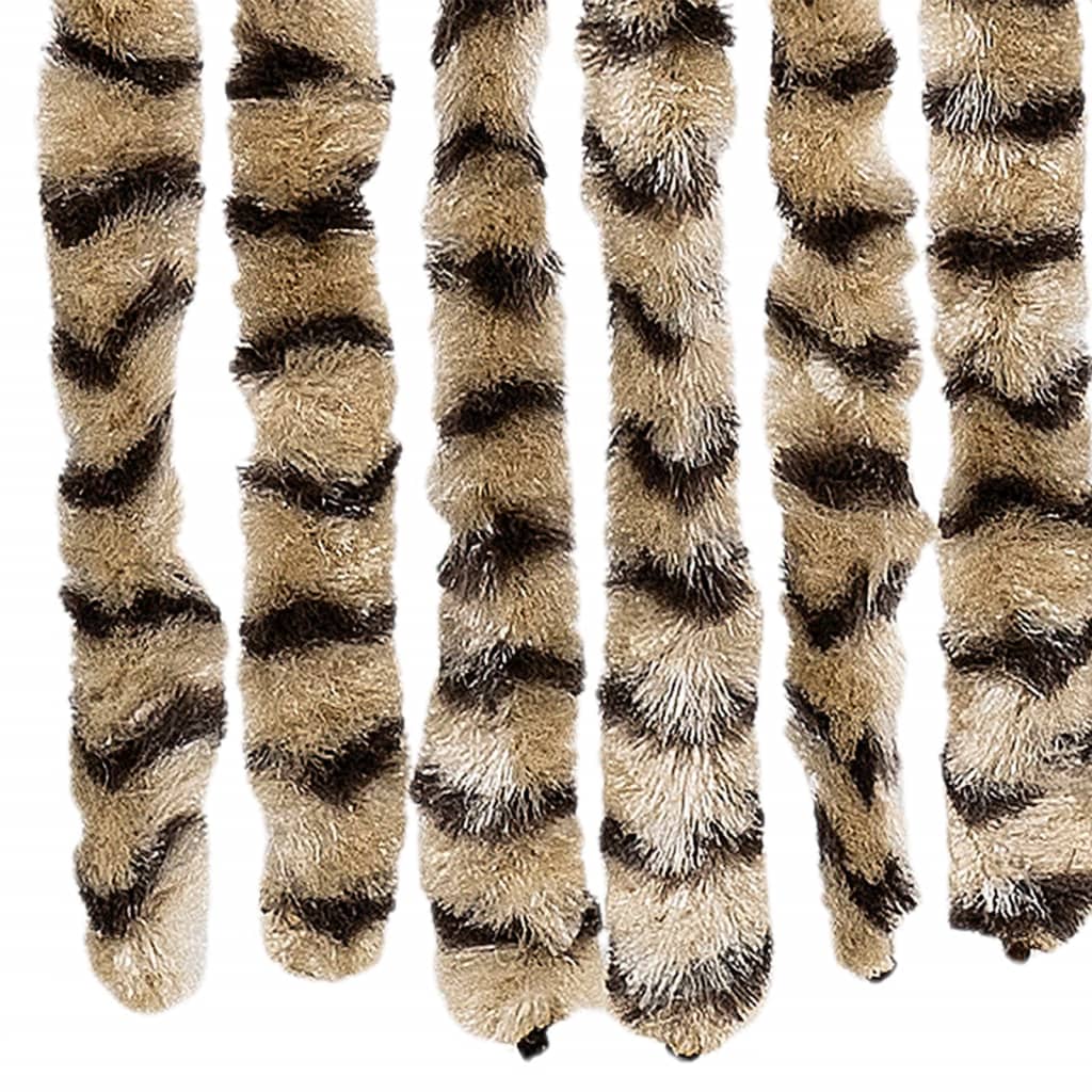 insektgardin 90x220 cm chenille beige og brun