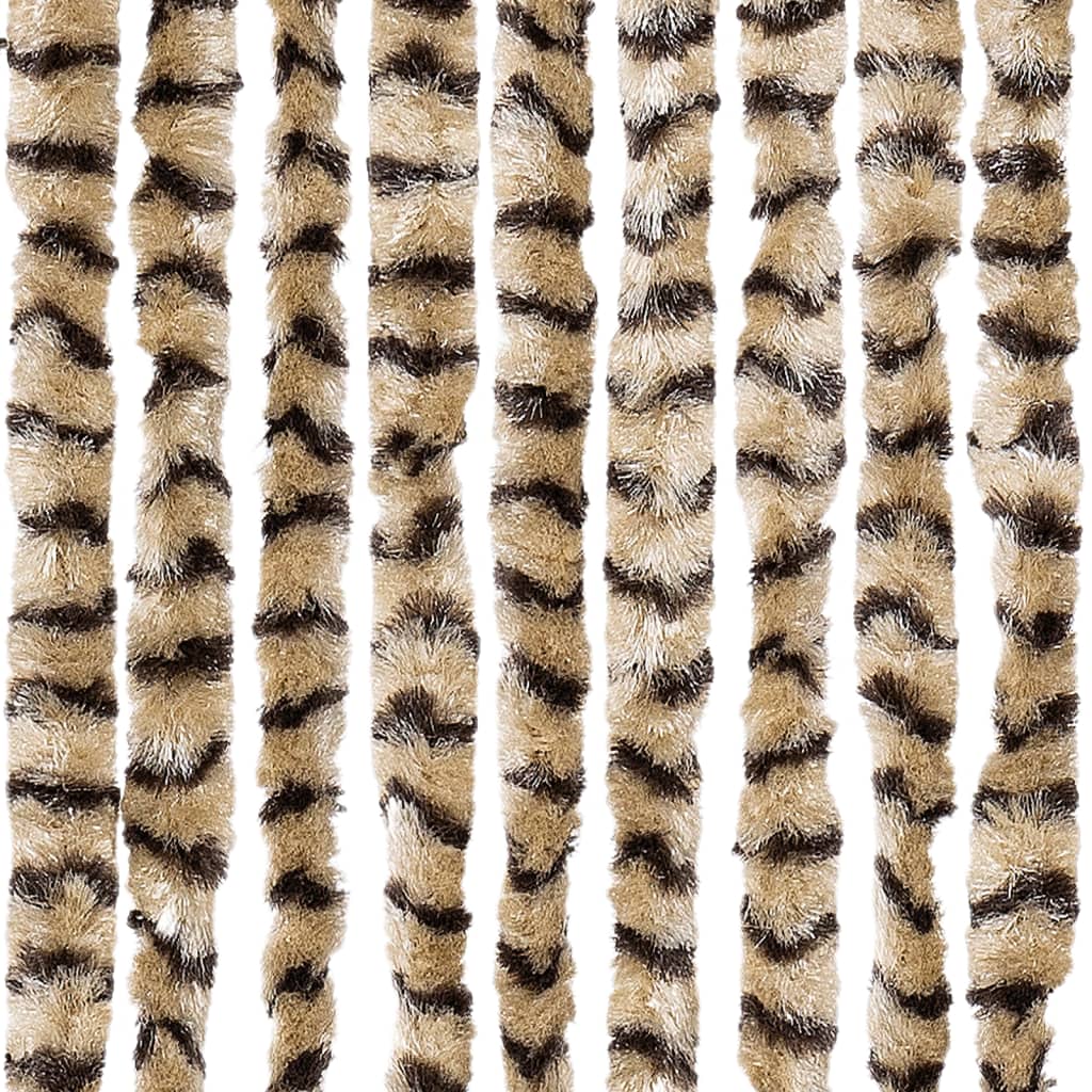 insektgardin 90x220 cm chenille beige og brun