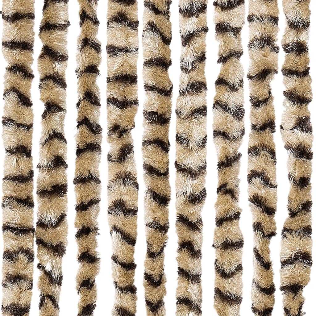 insektgardin 100x220 cm chenille beige og brun