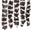 insektgardin 90x220 cm chenille brun og hvid