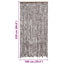 insektgardin 100x220 cm chenille brun og hvid