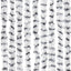 insektgardin 90x220 cm chenille lysegrå og mørkegrå