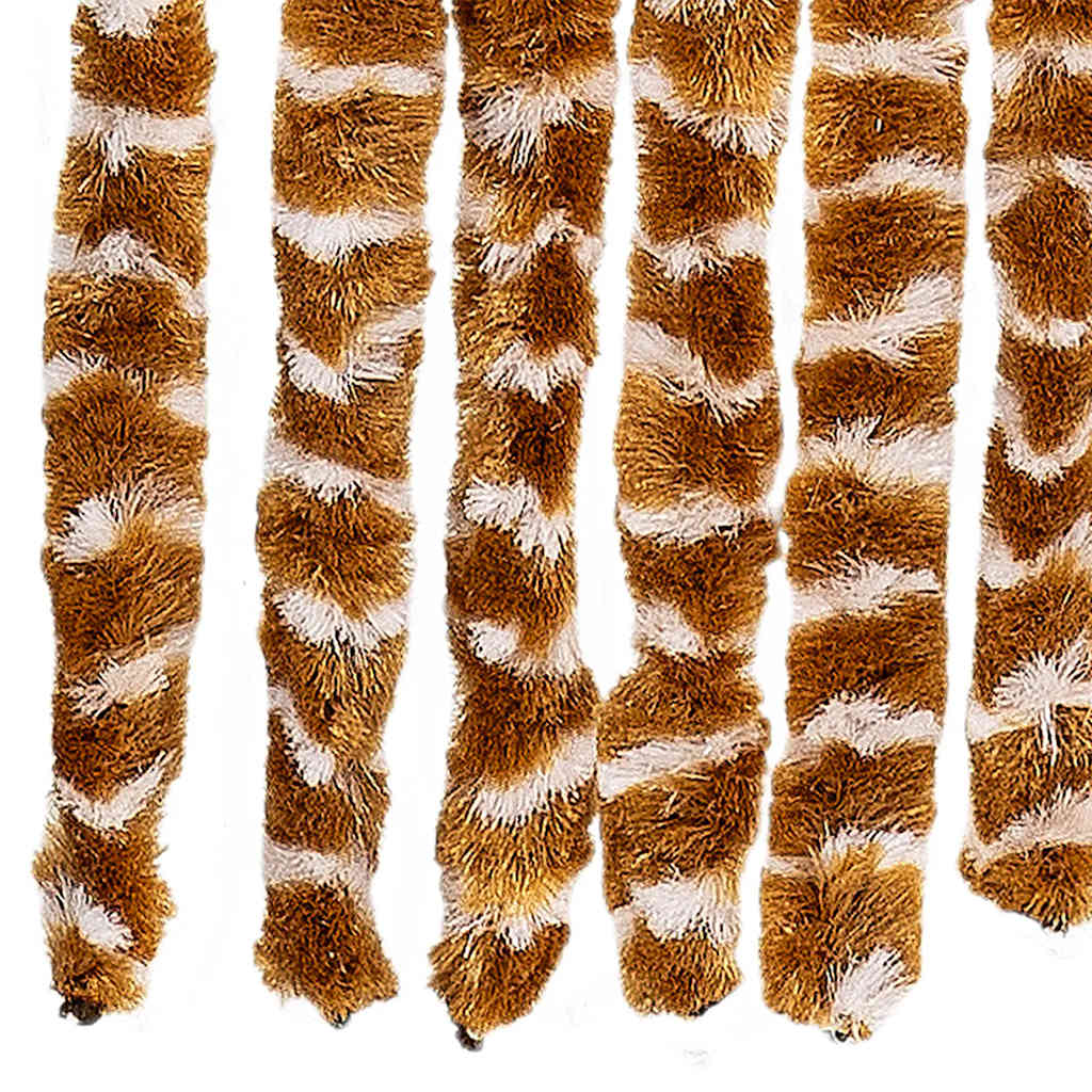 insektgardin 56x185 cm chenille okker og hvid