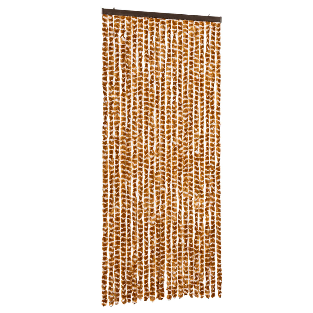 insektgardin 90x220 cm chenille okker og hvid