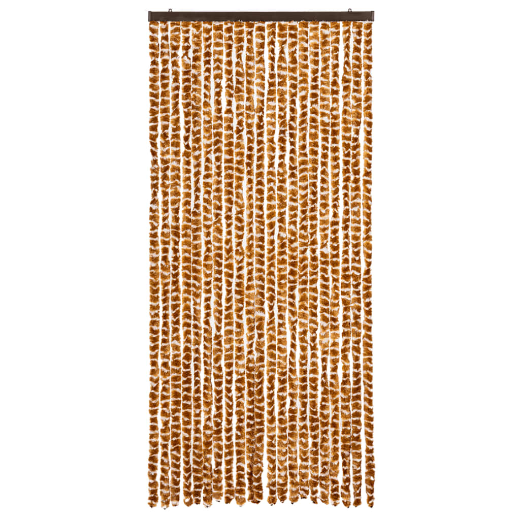 insektgardin 90x220 cm chenille okker og hvid