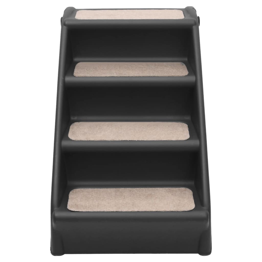 foldbar hundetrappe 62x40x49,5 cm sort