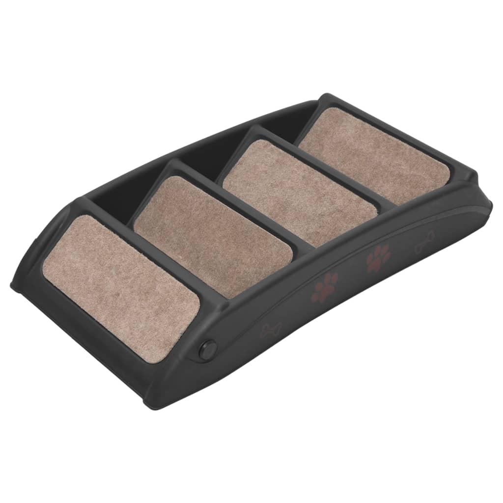 foldbar hundetrappe 62x40x49,5 cm sort