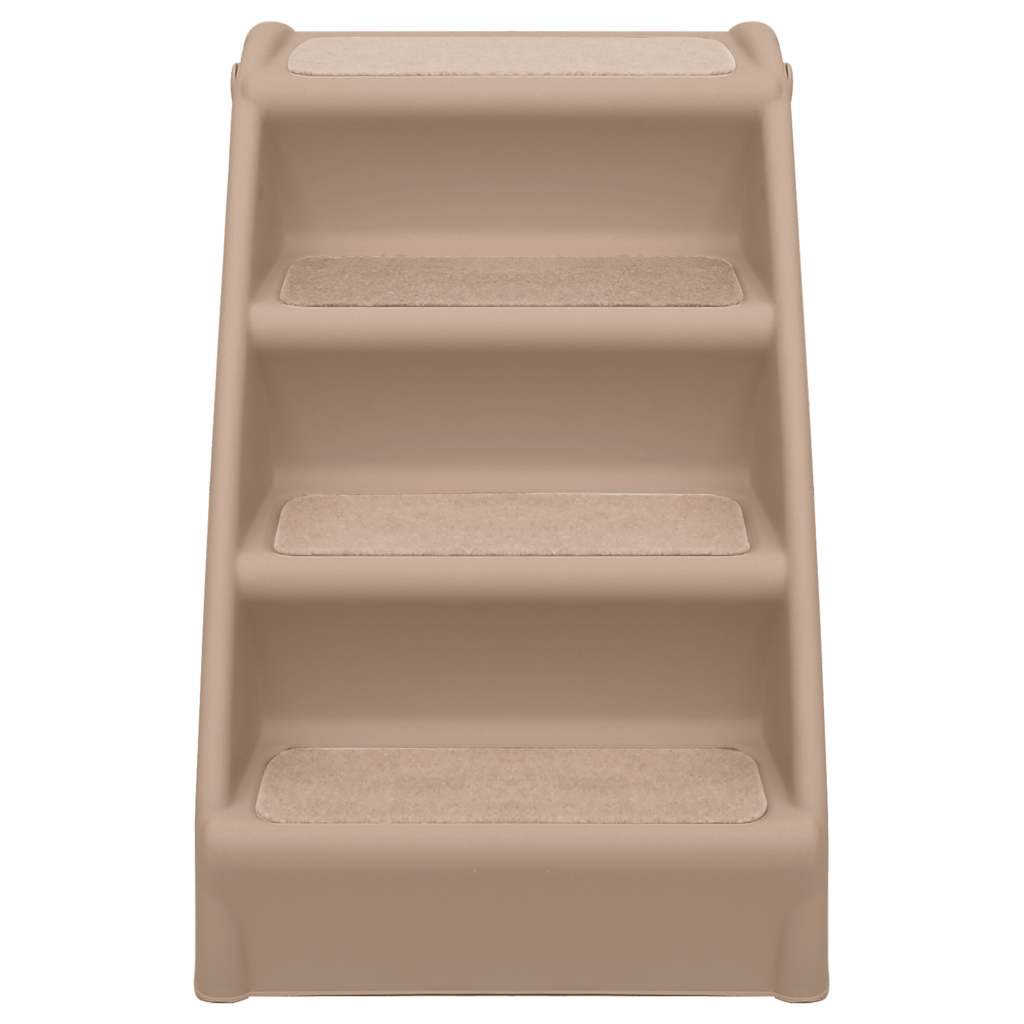 foldbar hundetrappe 62x40x49,5 cm brun