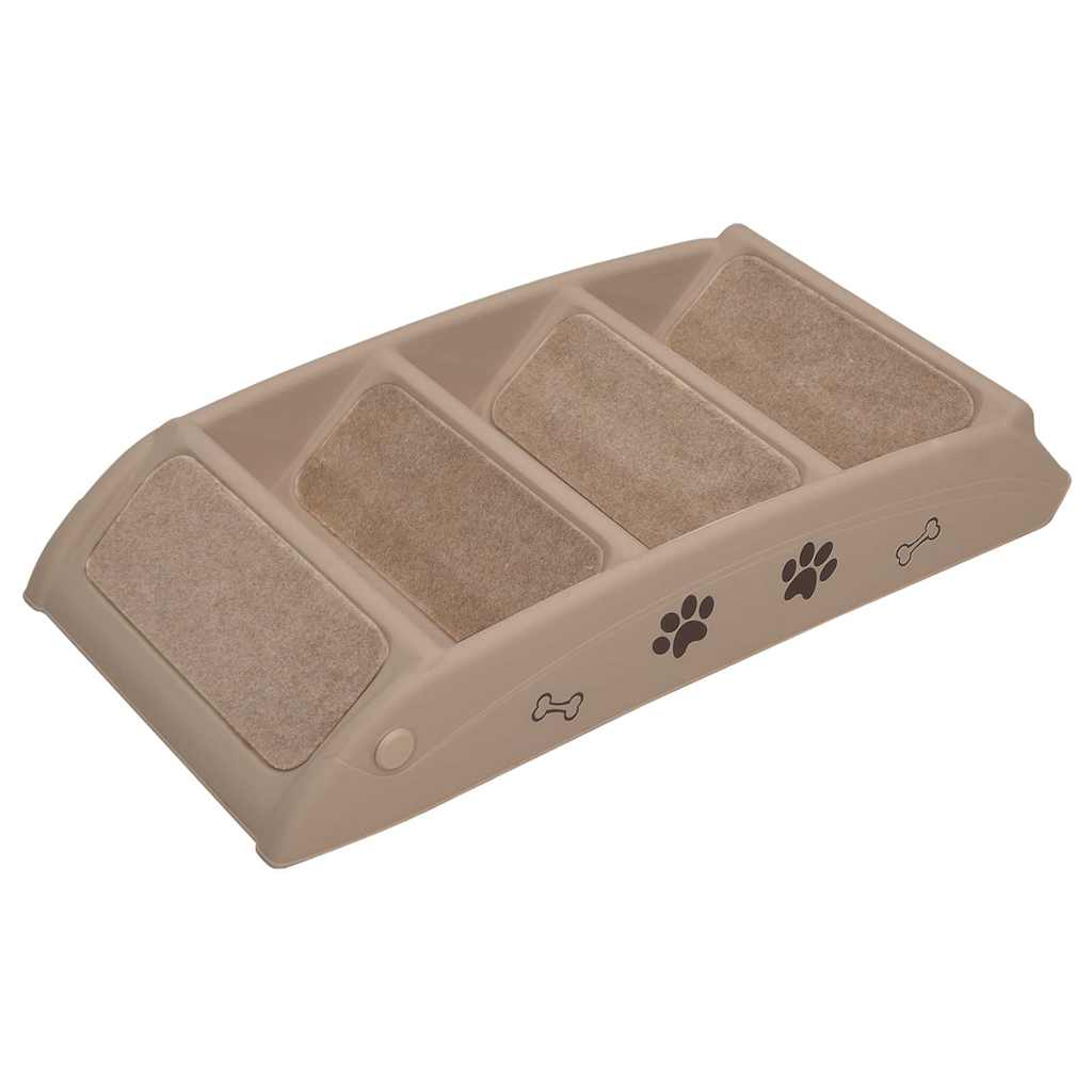 foldbar hundetrappe 62x40x49,5 cm brun