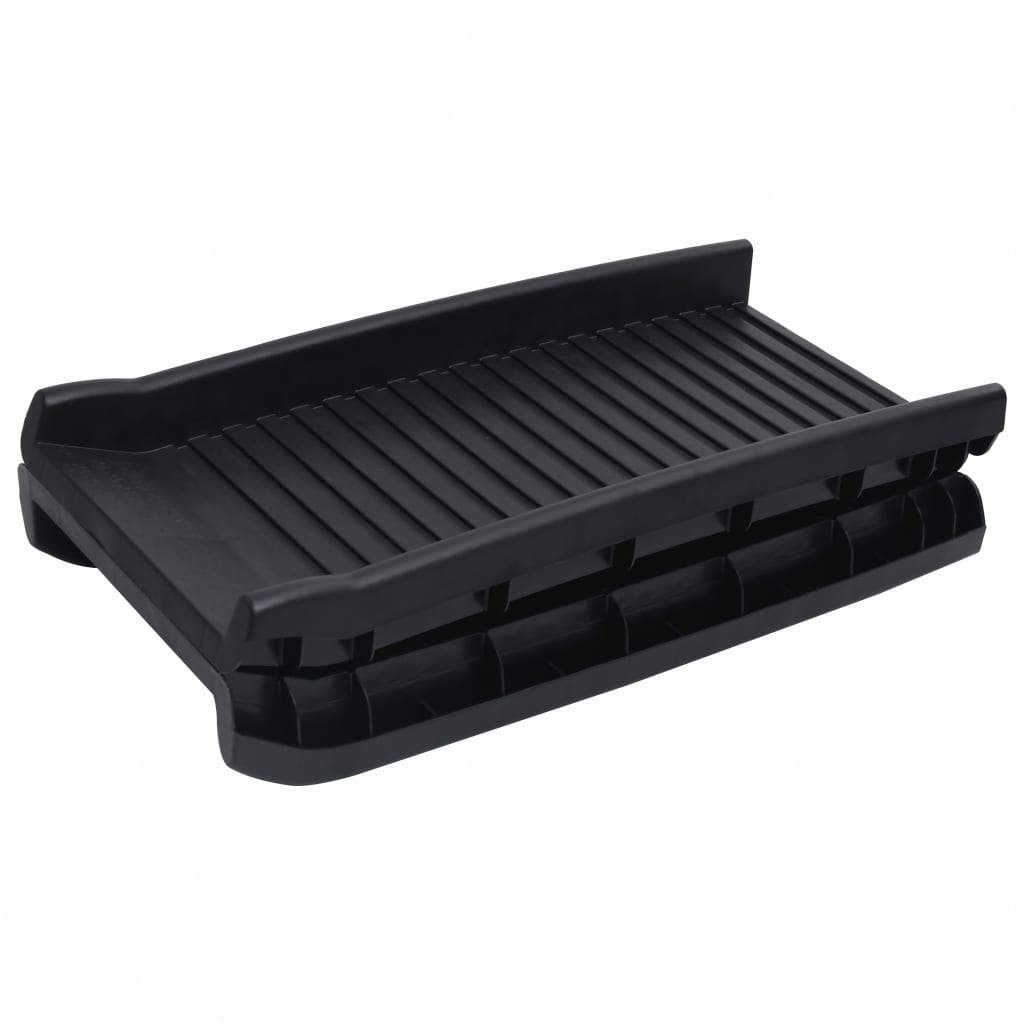 foldbar hunderampe 155,5x40x15,5 cm sort