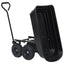 havevogn med vippelad 300 kg 75 l sort