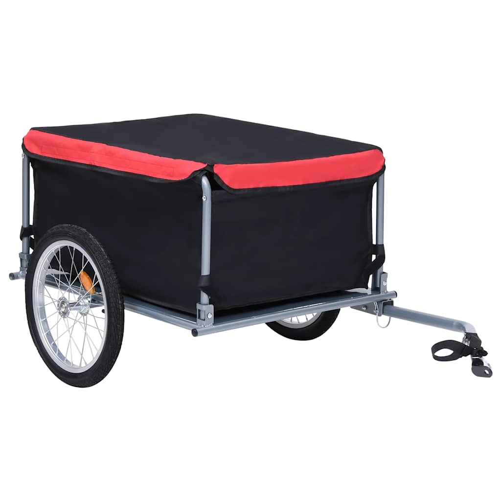 cykelvogn 65 kg sort og rød